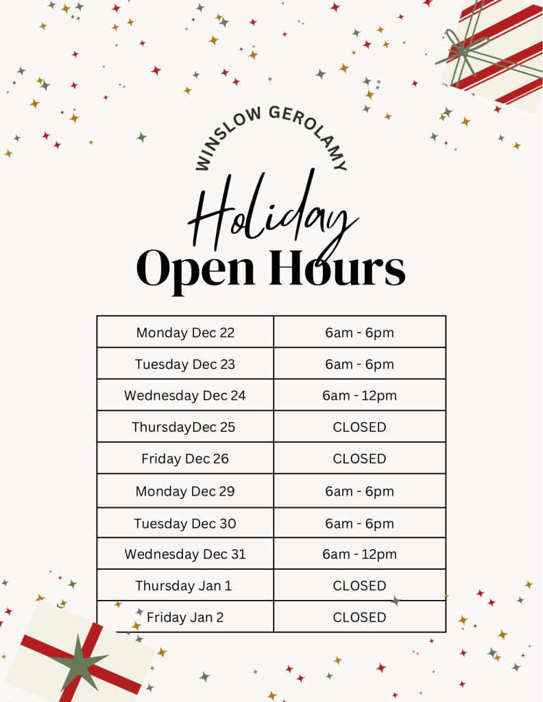 christmas hours 2025
